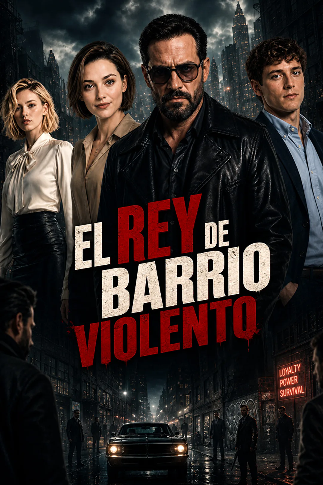 Póster de El rey de Barrio Violento