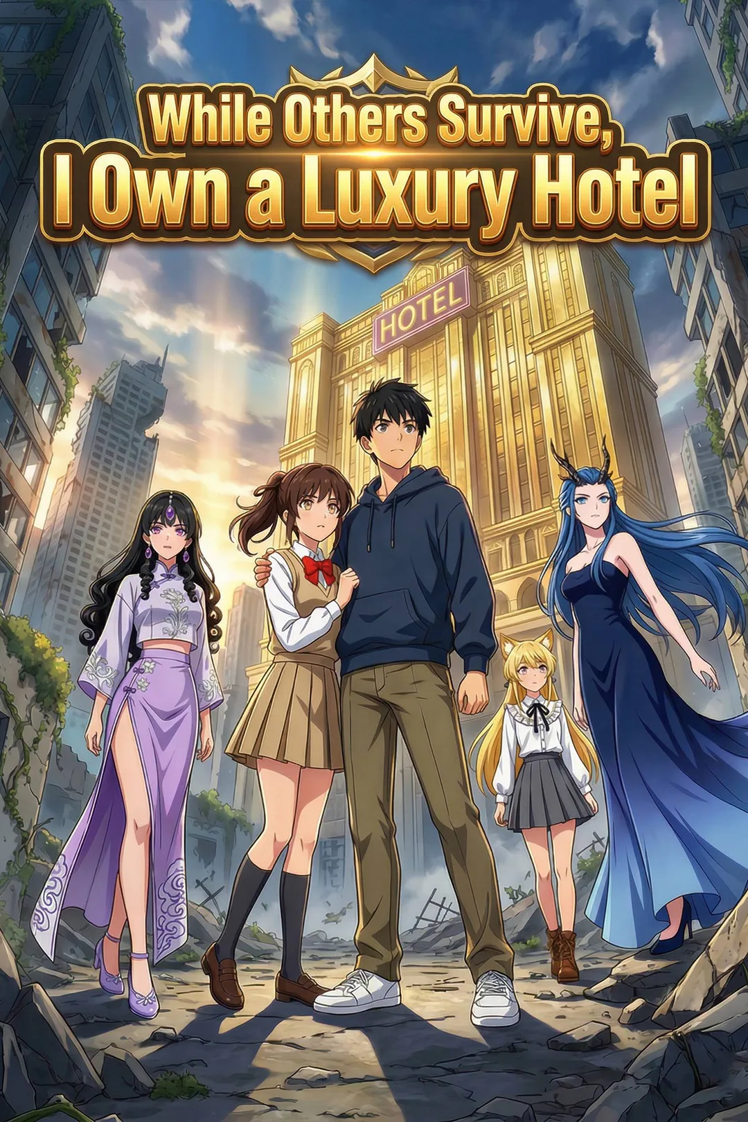 While Others Survive, I Own a Luxury Hotel poster