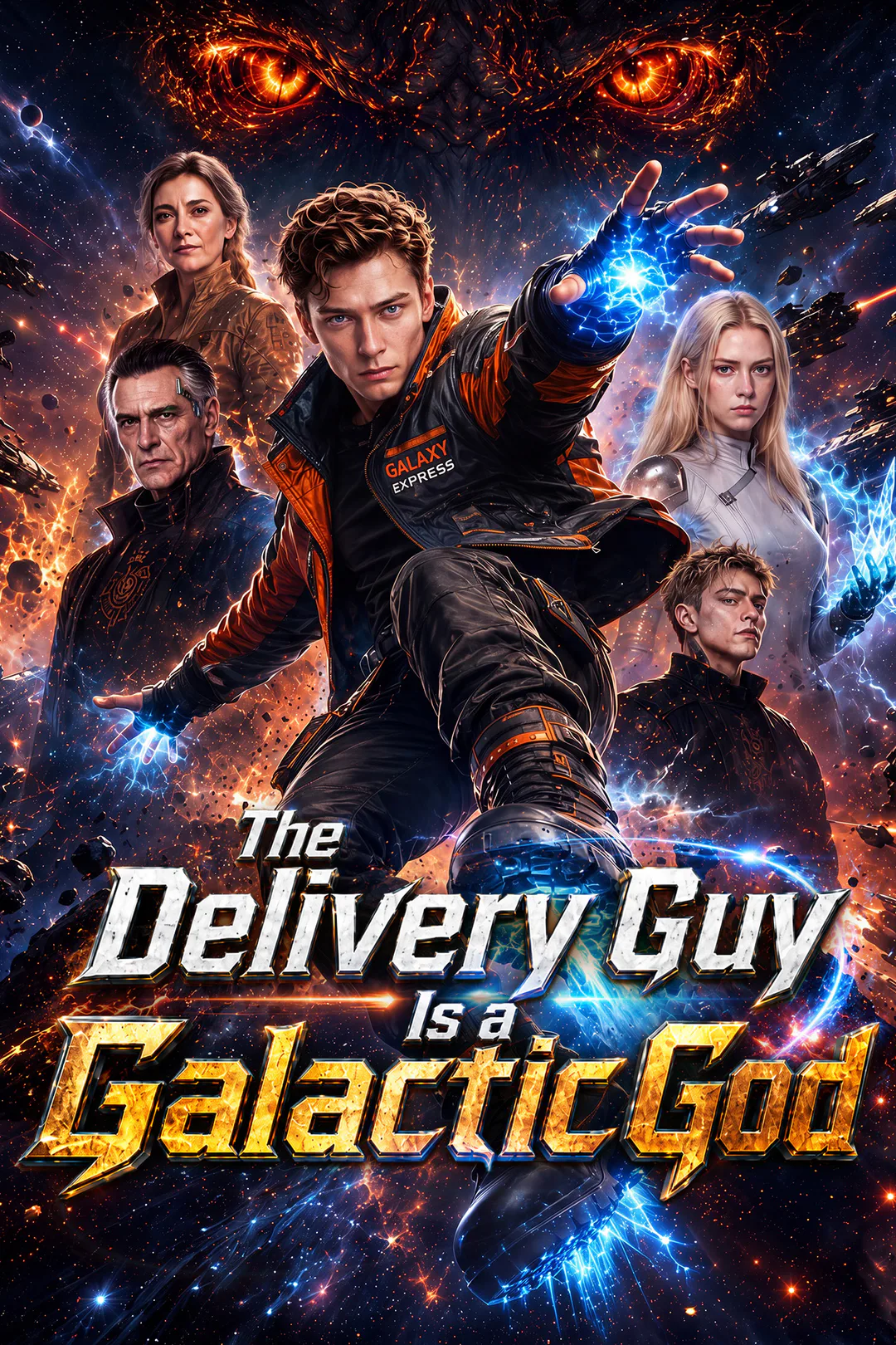 The Delivery Guy Is a Galactic God poster