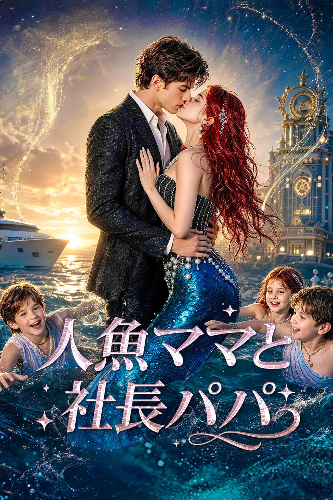 人魚ママと社長パパのポスター