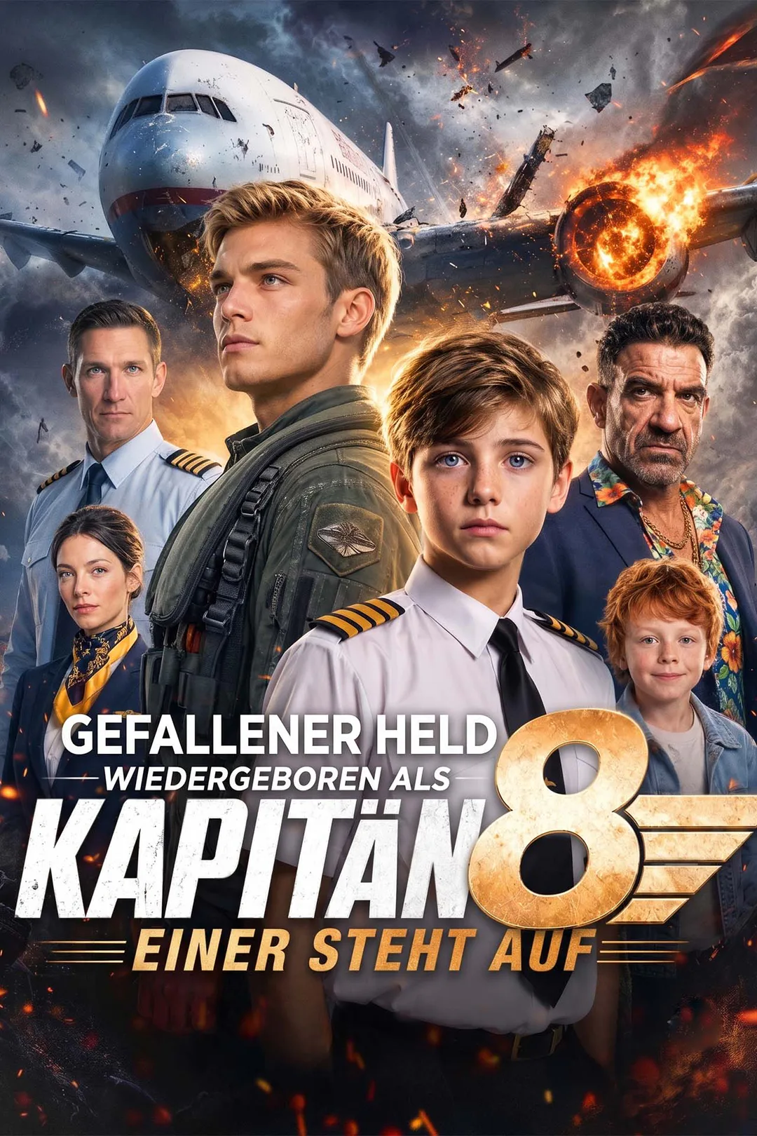 Poster von Wiedergeboren als 8-jähriger Kapitän