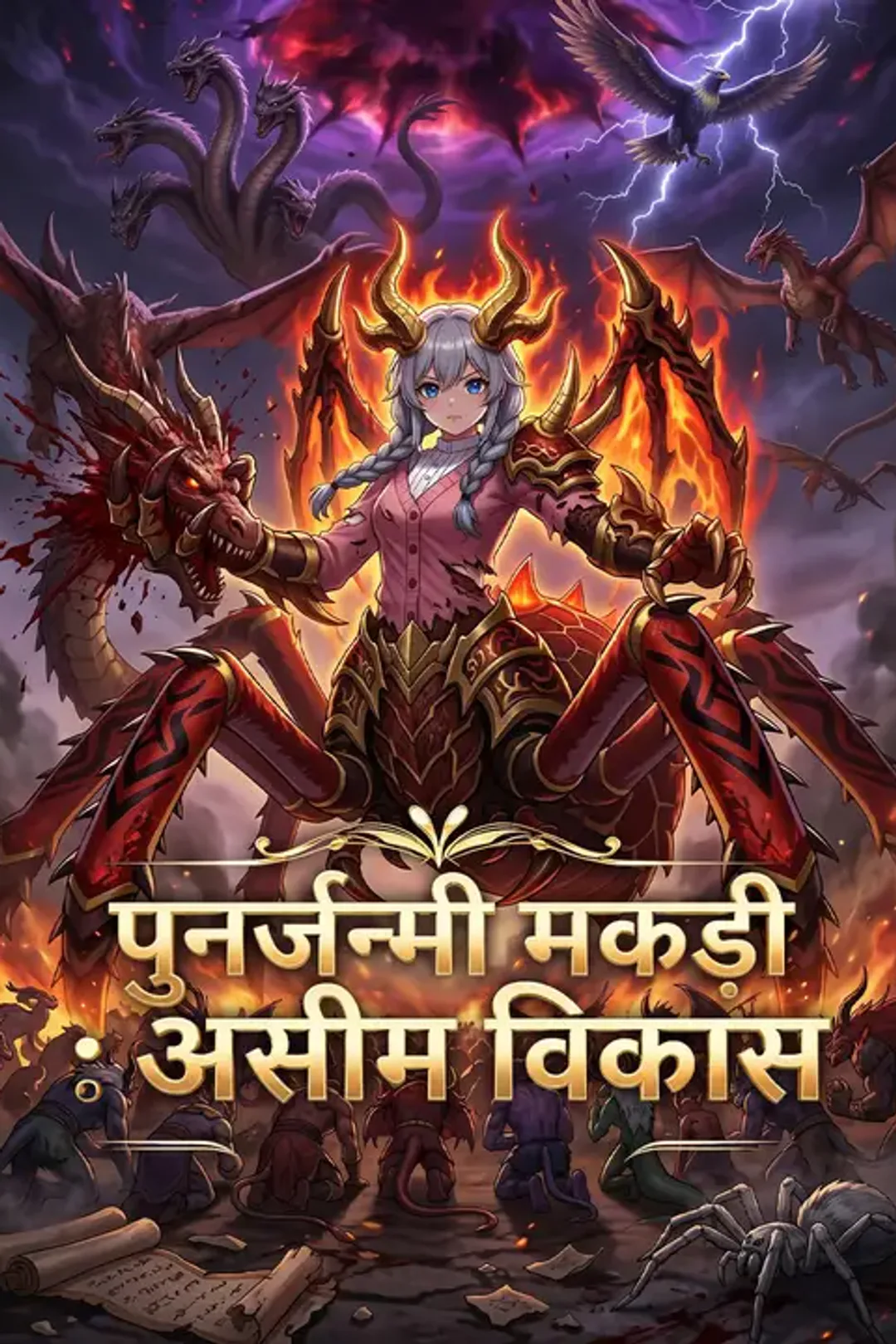 पुनर्जन्मी मकड़ी: असीम विकास का पोस्टर