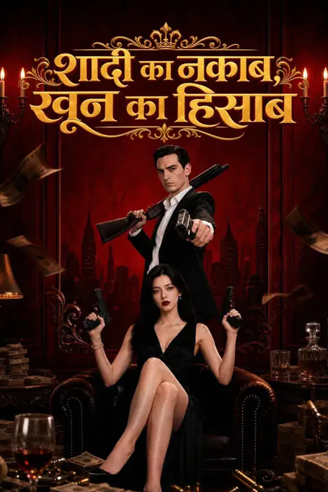 शादी का नकाब, खून का हिसाब का पोस्टर