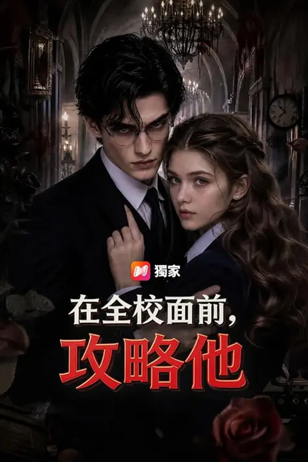《在全校面前，攻略他》海報