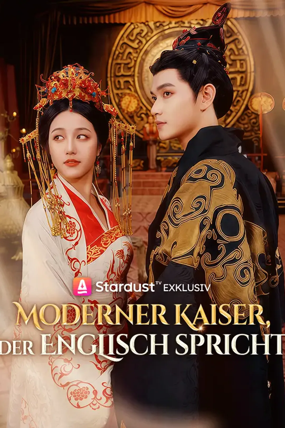 Poster von Moderner Kaiser, der Englisch spricht