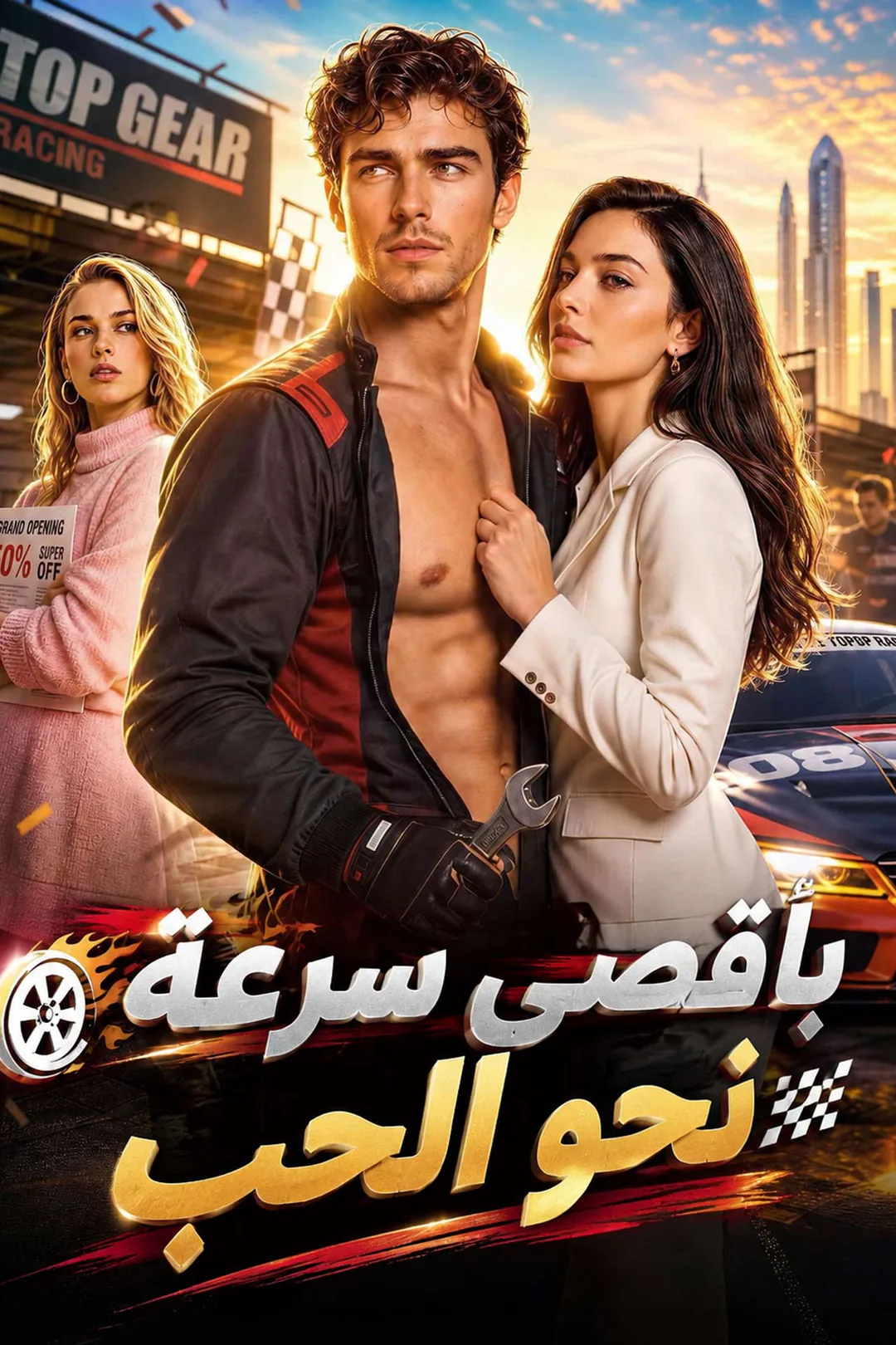 ملصق مسلسل «بأقصى سرعة نحو الحب»