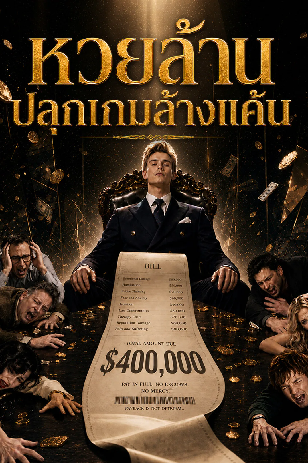 โปสเตอร์ หวยล้าน ปลุกเกมล้างแค้น