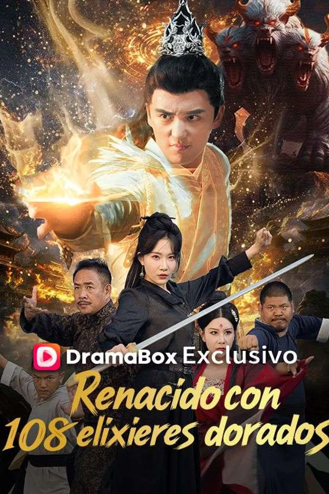 Póster de Renacido con 108 elixires dorados