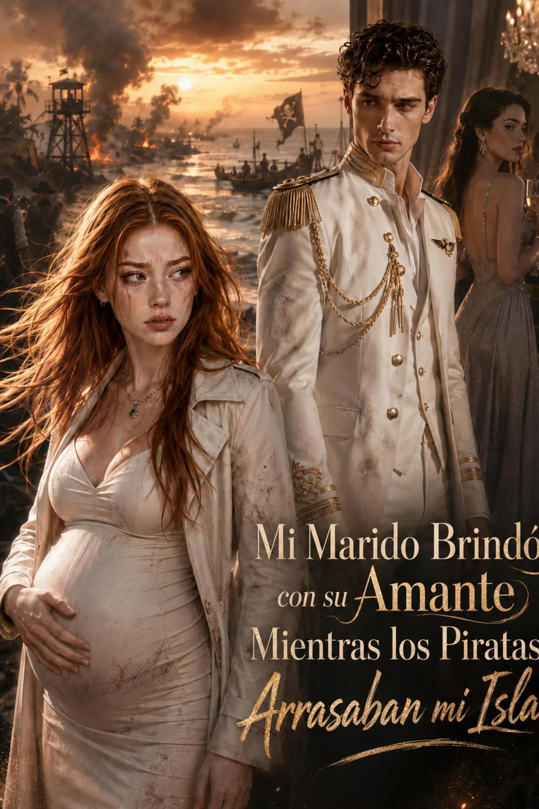 Póster de Mi Marido Brindó con su Amante Mientras los Piratas Arrasaban mi Isla