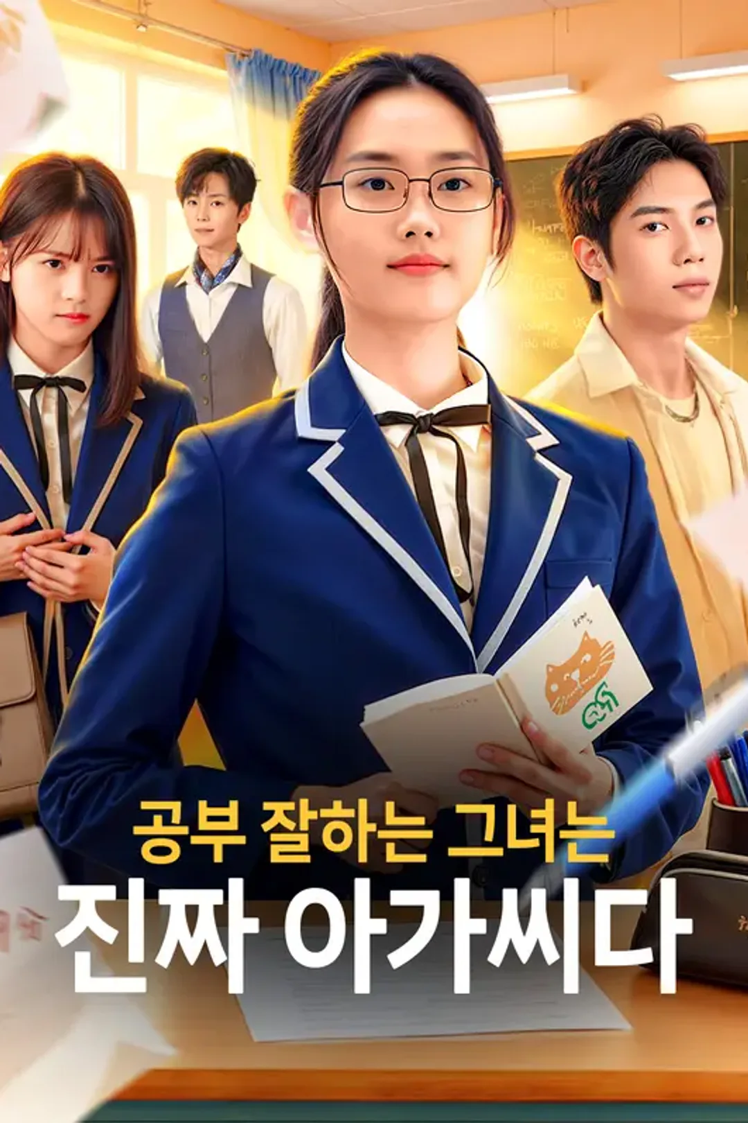 공부 잘하는 그녀는 진짜 아가씨다 포스터
