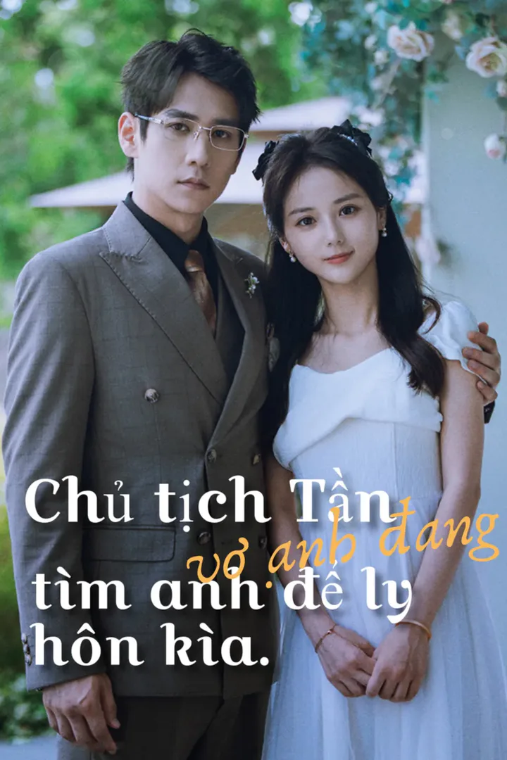 Poster phim Chủ tịch Tần, vợ anh đang tìm anh để ly hôn kìa.
