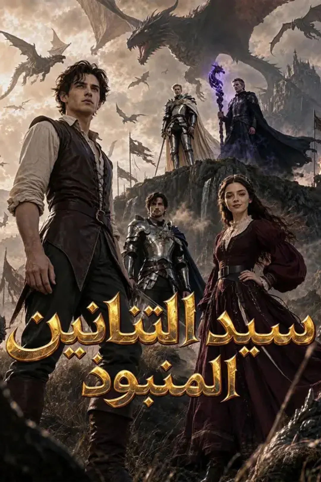ملصق مسلسل «سيد التنانين المنبوذ»