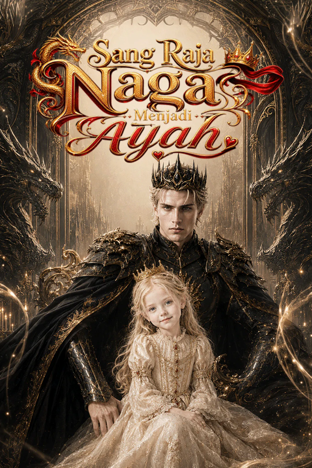 Póster de El Temible Rey Dragón y Su Pequeña Princesa