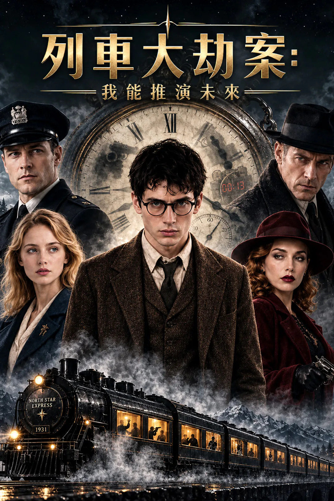 《列車大劫案：我能推演未來》海報